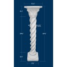 Spiral Acanthus Leaf Pedestal